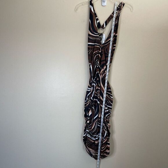 9.NEW! Shein| Striped| Rouched| Mini| Stretch - Picture 4 of 12